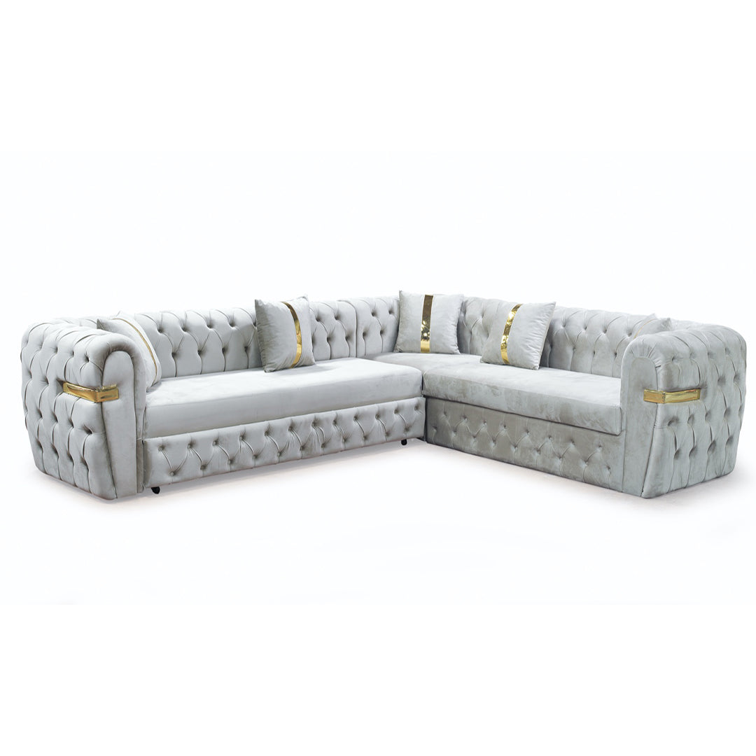Colțar Cicago  Extensibil 270x270 cm Catifea