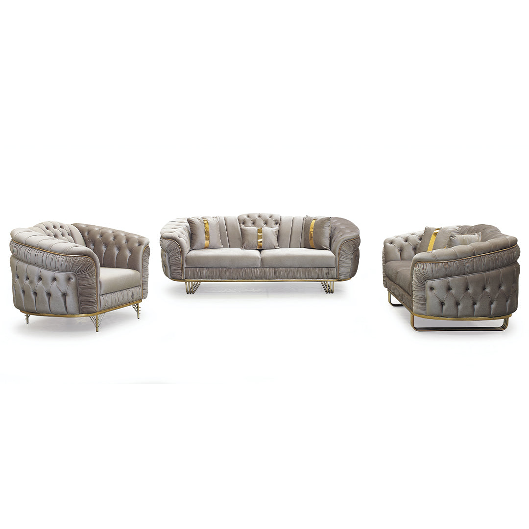 Fotoliu catifea, Connan - Stil Chesterfield
