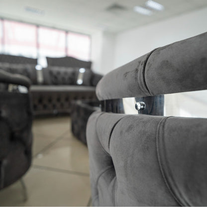 Canapea fix Cavali IMPACT MOB, modernă și confortabilă, cu design elegant, în culoare gri, dimensiuni 270x270 cm.