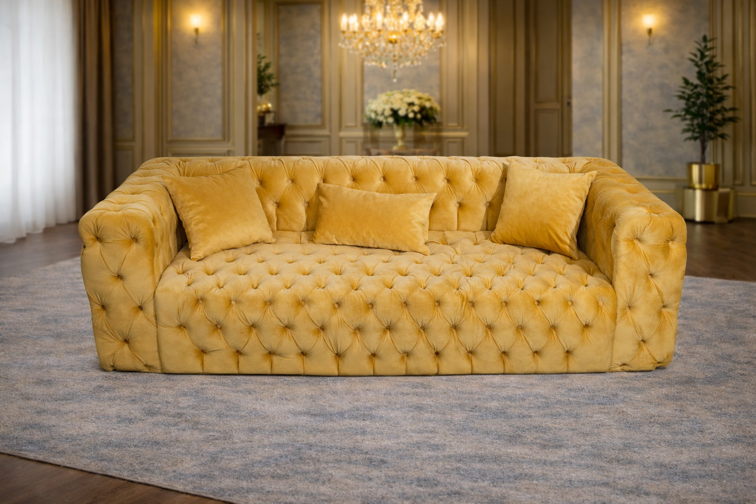 California – Set canapea 3 locuri extensibilă cu 2 fotolii și măsuță de cafea (Copy)