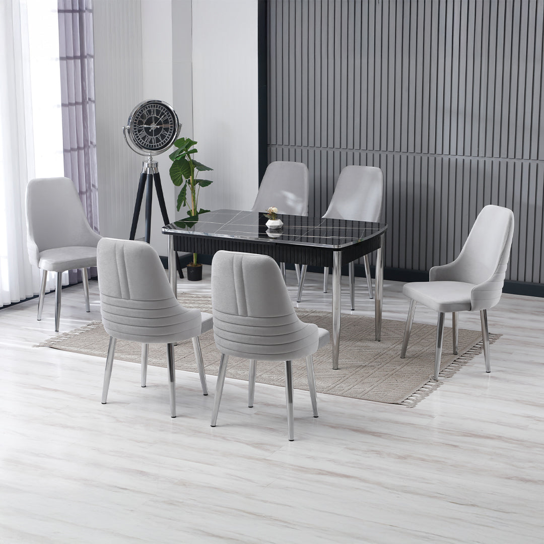 Set 6 persoane Masa si Scaune Lora Extensibila