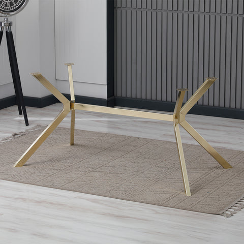 Masa de Living Fixa Marbo Alb cu Auriu