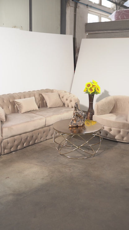 Lugano – Canapea extensibilă tapițată cu catifea