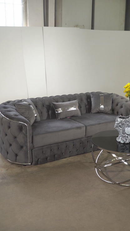 Canapea   Lugano 3 locuri  Extensibila   tapitat   catifea